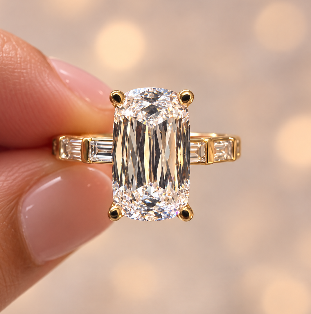 4.13 Carat Legacy Cut Diamond Engagement Ring